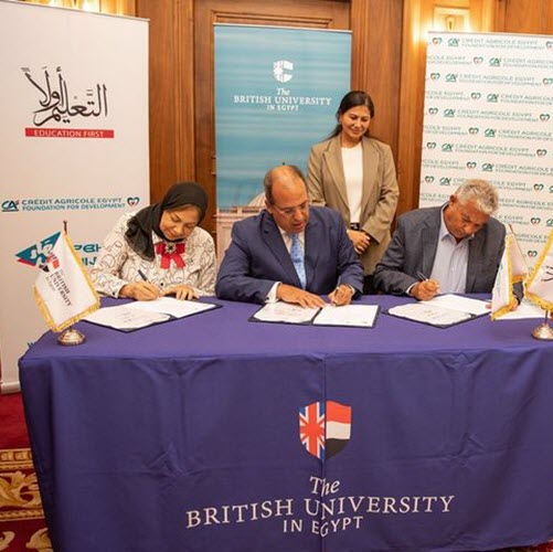 مؤسسة كريدي أجريكول مصر للتنمية ومؤسسة التعليم أولاً توقعان بروتوكول تعاون مع الجامعة البريطانية في مصر مؤسسة كريدي أجريكول مصر للتنمية ومؤسسة التعليم أولاً توقعان بروتوكول تعاون مع الجامعة البريطانية في مصر
