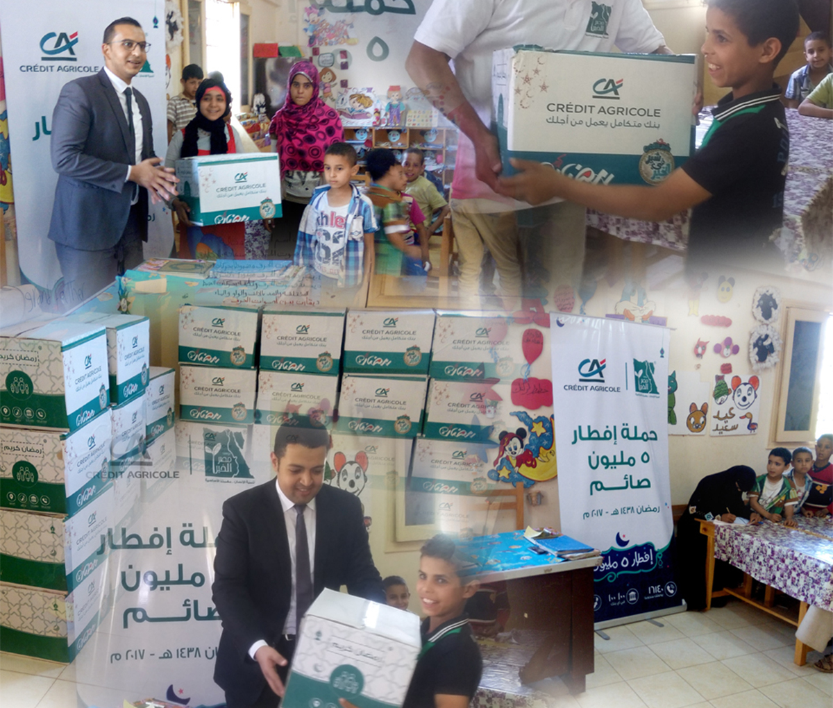 Credit Agricole Egypt Delivers Happiness To 4300 Families With Ramadan Food Boxes