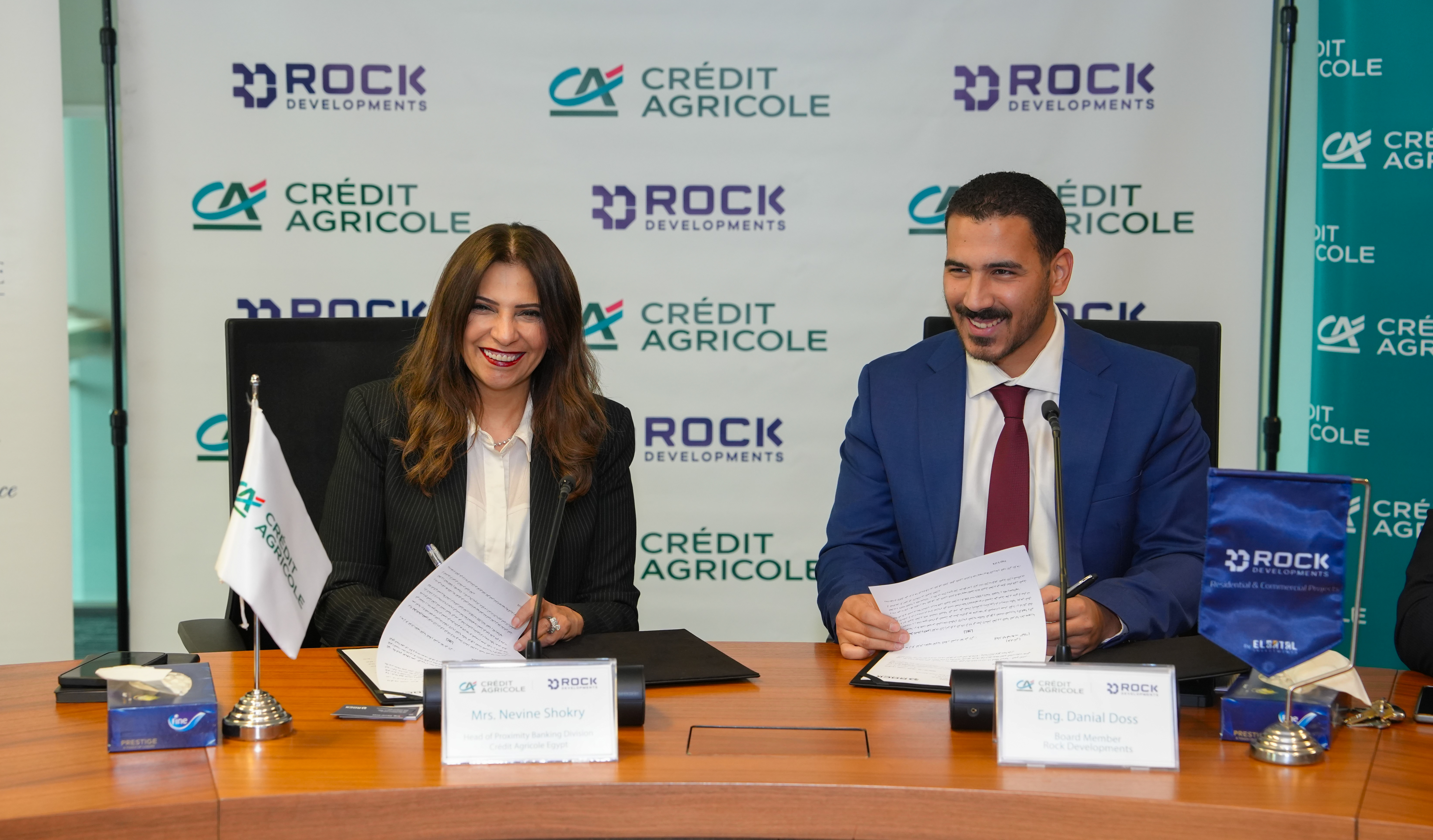 بنك كريدي اجريكول مصر يوقع بروتوكول تعاون لتمويل عقاري حر مع شركة «Rock Developments» بنك كريدي اجريكول مصر يوقع بروتوكول تعاون لتمويل عقاري حر مع شركة «Rock Developments»